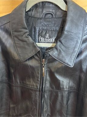 JL Colebrook Black Genuine Leather Jacket